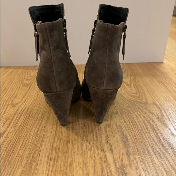 Gray Suede Booties - Picture 6 of 7